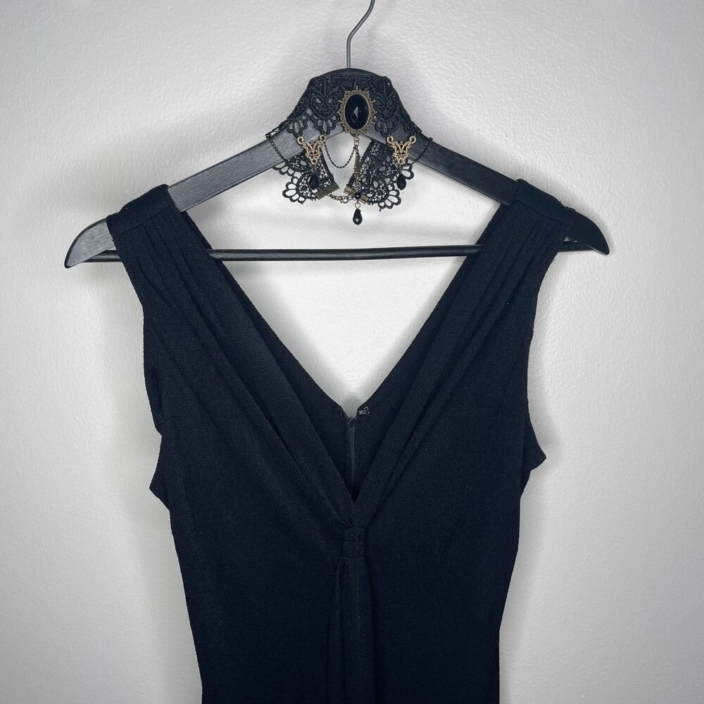 Vintage 1960's Mr. Boots Black Evening Dress Sz 11 Cocktail Party/Special Occ. - Picture 2 of 4